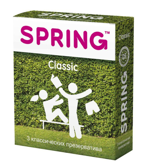 Классические презервативы SPRING CLASSIC - 3 шт. Классические презервативы SPRING CLASSIC - 3 шт.