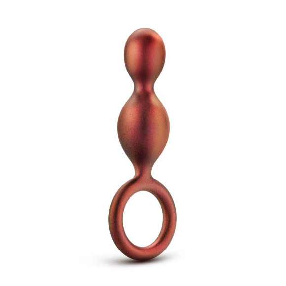 Коричневый анальный стимулятор Duo Loop Copper Anal Plug - 13,3 см. Коричневый анальный стимулятор Duo Loop Copper Anal Plug - 13,3 см.