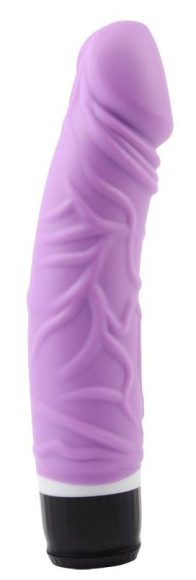 Фиолетовый вибратор-реалистик Thick Realistic Dildo - 19,5 см. Фиолетовый вибратор-реалистик Thick Realistic Dildo - 19,5 см.