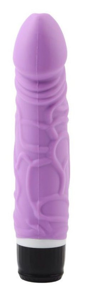 Фиолетовый вибратор-реалистик Thick Realistic Dildo - 19,5 см. Фиолетовый вибратор-реалистик Thick Realistic Dildo - 19,5 см.