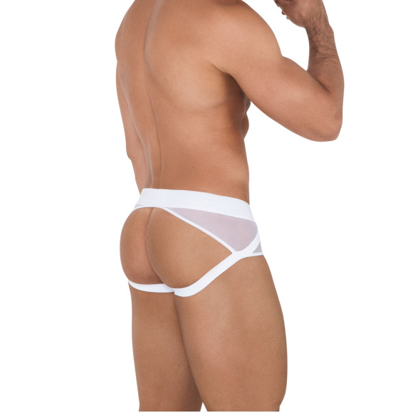 Белые мужские трусы-джоки Caspian Jockstrap Белые мужские трусы-джоки Caspian Jockstrap