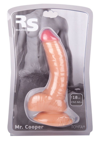 Телесный фаллоимитатор с присоской - 18 см. Телесный фаллоимитатор с присоской - 18 см.