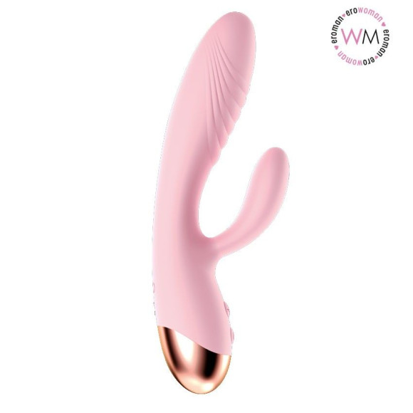Розовый вибратор-кролик с функцией нагрева Розовый вибратор-кролик с функцией нагрева