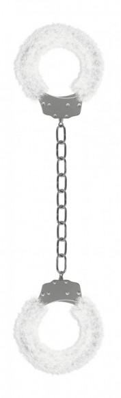 Кандалы с белым мехом Furry Ankle Cuffs Кандалы с белым мехом Furry Ankle Cuffs