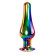 Радужная металлическая пробка Rainbow Metal Plug Large - 12,9 см. Радужная металлическая пробка Rainbow Metal Plug Large - 12,9 см.