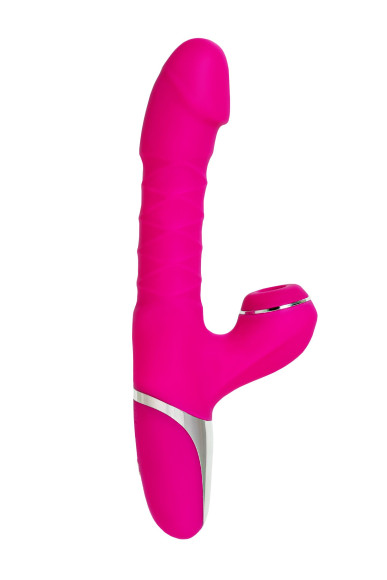 Розовый вибратор с вакуум-волновой стимуляцией клитора To-Frolly - 21,5 см. Розовый вибратор с вакуум-волновой стимуляцией клитора To-Frolly - 21,5 см.