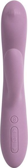 Сиреневый интерактивный вибратор-кролик Trysta Neo с шариком для зоны G - 18,4 см.