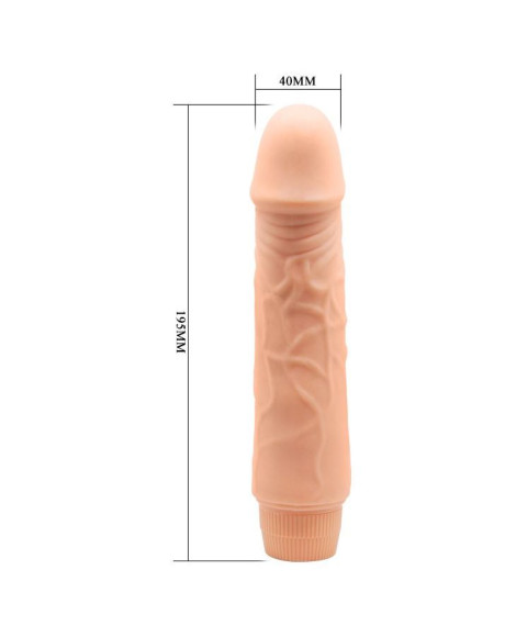 Телесный вибратор-реалистик Jeff - 19,5 см. Телесный вибратор-реалистик Jeff - 19,5 см.