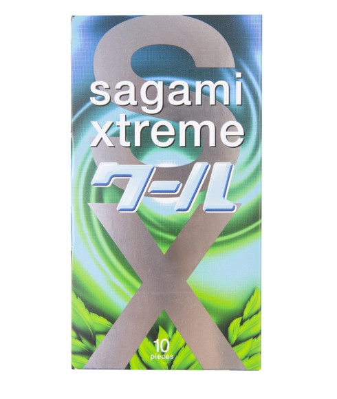 Презервативы Sagami Xtreme Mint с ароматом мяты - 10 шт. Презервативы Sagami Xtreme Mint с ароматом мяты - 10 шт.