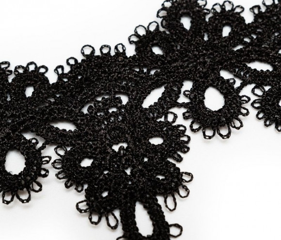 Чёрный кружевной браслет Delicati 2 Чёрный кружевной браслет Delicati 2