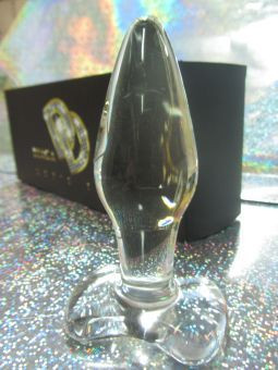 Прозрачная стеклянная анальная пробка - 12 см. Прозрачная стеклянная анальная пробка - 12 см.