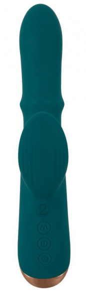 Зеленый вибратор-кролик с подвижным кольцом Thumping Rabbit Vibrator - 22,7 см. Зеленый вибратор-кролик с подвижным кольцом Thumping Rabbit Vibrator - 22,7 см.