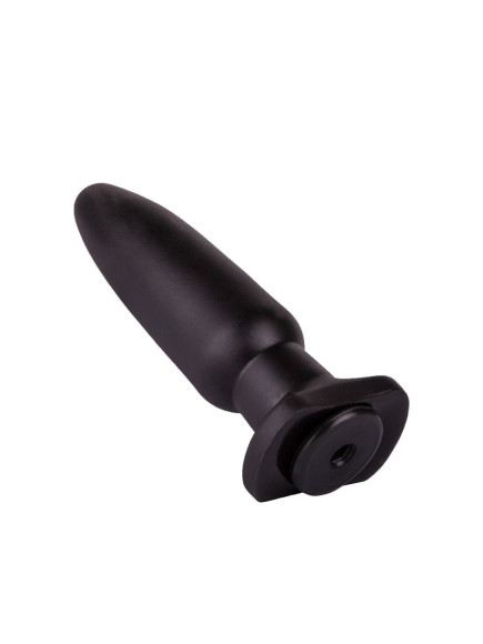 Чёрная анальная пробка с гладкой поверхностью - 18 см. Чёрная анальная пробка с гладкой поверхностью - 18 см.