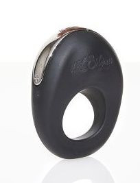 Черное эрекционное виброкольцо ATOM Черное эрекционное виброкольцо ATOM