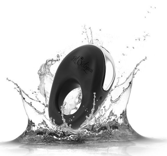 Черное эрекционное виброкольцо ATOM Черное эрекционное виброкольцо ATOM