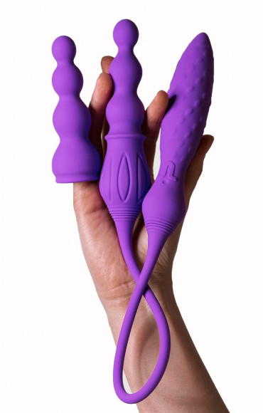 Двухсторонний гибкий вибромассажер 2X+LRS с дистанционным управлением Двухсторонний гибкий вибромассажер 2X+LRS с дистанционным управлением