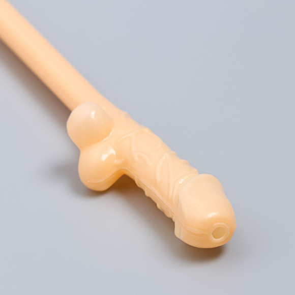 Разноцветные коктейльные трубочки в виде пениса - 5 шт. Разноцветные коктейльные трубочки в виде пениса - 5 шт.