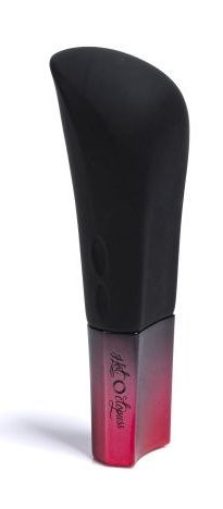 Черный ультрамощный вибромассажер AMO - 10 см. Черный ультрамощный вибромассажер AMO - 10 см.