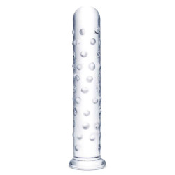 Прозрачный стеклянный фаллос с массажным рельефом 10 Extra Large Glass Dildo - 25,5 см. Прозрачный стеклянный фаллос с массажным рельефом 10 Extra Large Glass Dildo - 25,5 см.
