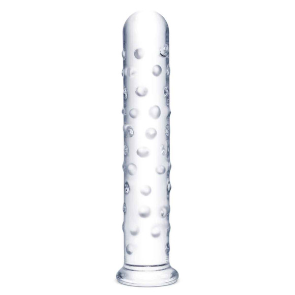 Прозрачный стеклянный фаллос с массажным рельефом 10 Extra Large Glass Dildo - 25,5 см. Прозрачный стеклянный фаллос с массажным рельефом 10 Extra Large Glass Dildo - 25,5 см.