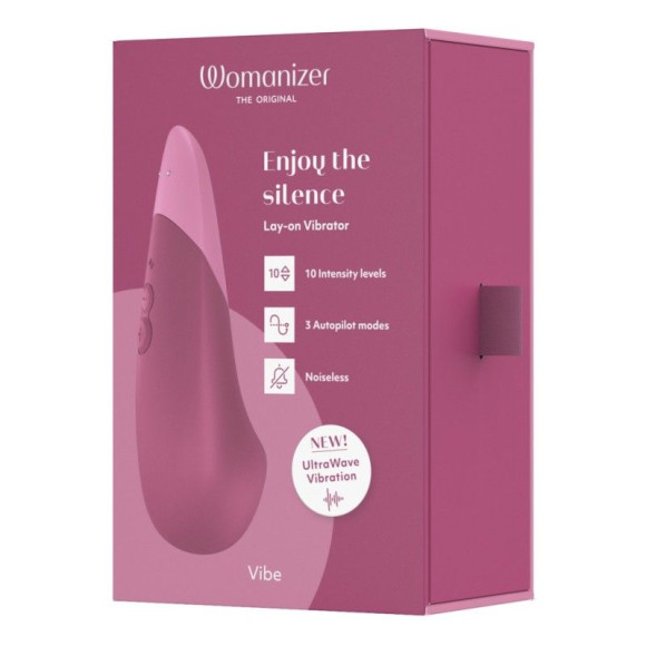 Розовый клиторальный вибратор Womanizer Vibe Розовый клиторальный вибратор Womanizer Vibe