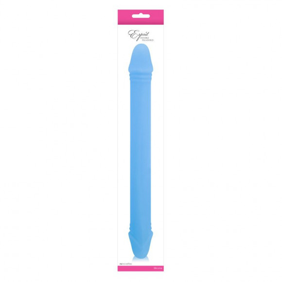 Голубой двусторонний фаллоимитатор ESPRIT AQUA - 35 см. Голубой двусторонний фаллоимитатор ESPRIT AQUA - 35 см.