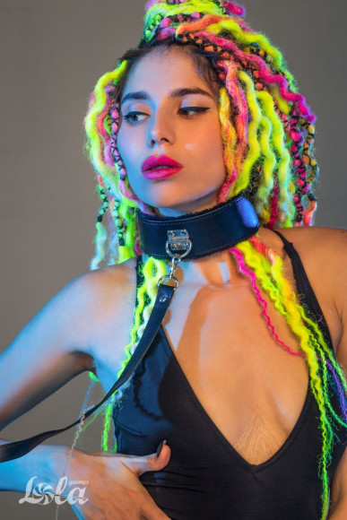 Черный ошейник Circus с поводком Черный ошейник Circus с поводком