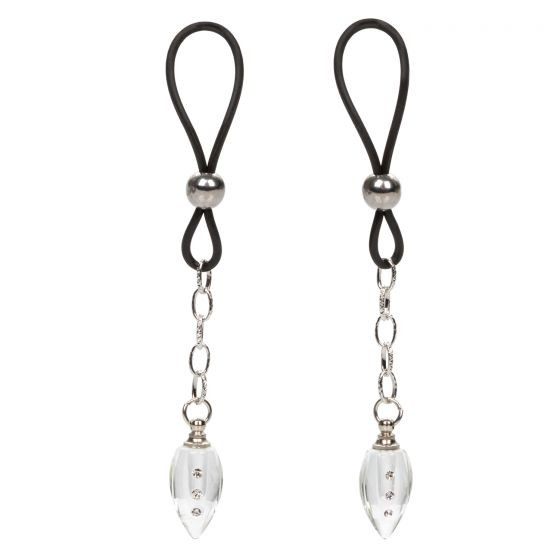 Подвески на соски с прозрачными капельками Non-Piercing Nipple Jewelry Crystal Teardrop Подвески на соски с прозрачными капельками Non-Piercing Nipple Jewelry Crystal Teardrop