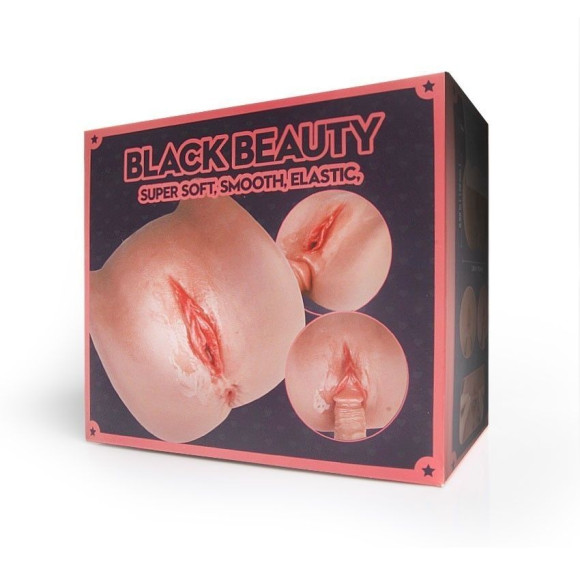 Мастурбатор Black Beauty - вагина и анус Мастурбатор Black Beauty - вагина и анус