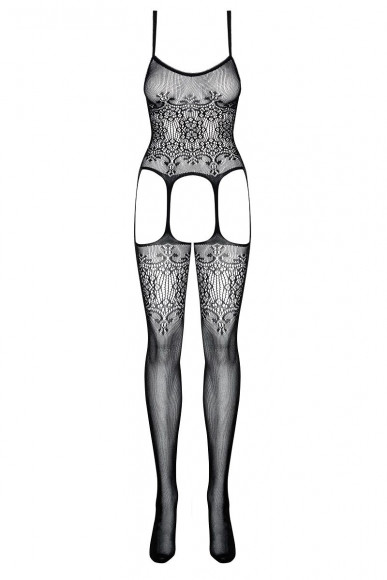 Комбинезон с открытыми бёдрами и крупным ажурным рисунком Комбинезон с открытыми бёдрами и крупным ажурным рисунком