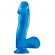Голубой фаллоимитатор c мошонкой Basix - 17,8 см. Голубой фаллоимитатор c мошонкой Basix - 17,8 см.