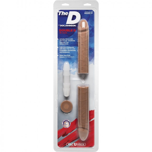 Двусторонний фаллоимитатор-мулат из 2 частей The D Double D 16 - 40,6 см. Двусторонний фаллоимитатор-мулат из 2 частей The D Double D 16 - 40,6 см.