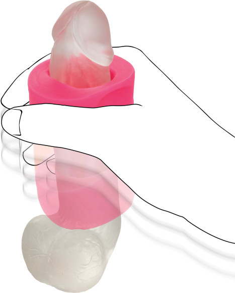 Розовый мастурбатор-бампер из жидкого силикона Filthy Luv Розовый мастурбатор-бампер из жидкого силикона Filthy Luv