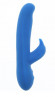 Синий вибратор с клиторальным стимулятором UNIK DOLPHIN - 20,7 см. Синий вибратор с клиторальным стимулятором UNIK DOLPHIN - 20,7 см.