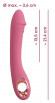 Розовый тонкий вибратор для точки G Slim G-Spot Rose - 21,4 см.