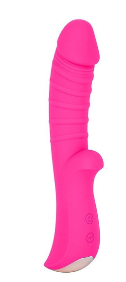 Ярко-розовый вибромассажер 5 Silicone Wild Passion - 19,1 см. Ярко-розовый вибромассажер 5 Silicone Wild Passion - 19,1 см.