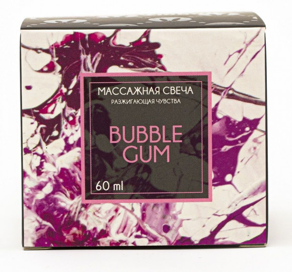 Массажная свеча Bubble Gum - 60 мл. Массажная свеча Bubble Gum - 60 мл.