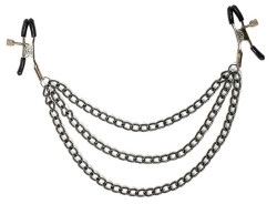 Зажимы на соски Uncensored с тройной цепочкой Зажимы на соски Uncensored с тройной цепочкой