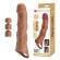 Карамельный фаллоудлинитель с 3 вставками - 28 см.