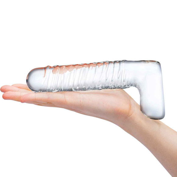 Прозрачный фаллоимитатор 8 Realistic Ribbed Glass Dildo - 20,3 см. Прозрачный фаллоимитатор 8 Realistic Ribbed Glass Dildo - 20,3 см.