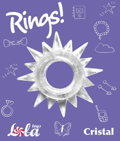 Прозрачное эрекционное кольцо Rings Cristal Прозрачное эрекционное кольцо Rings Cristal