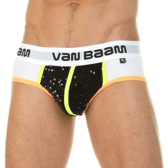 Оригинальные трусы-брифы с черными пайетками Оригинальные трусы-брифы с черными пайетками