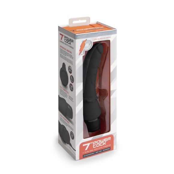 Черный анальный вибратор 7 Slim Anal Realistic Vibrator - 20 см. Черный анальный вибратор 7 Slim Anal Realistic Vibrator - 20 см.