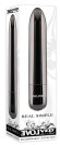 Черная вибропуля Real Simple - 10 см. Черная вибропуля Real Simple - 10 см.
