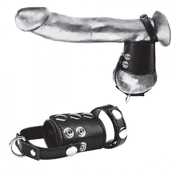 Кольцо на член и мошонку Cock Ring With 2 Ball Stretcher And Optional Weight Ring Кольцо на член и мошонку Cock Ring With 2 Ball Stretcher And Optional Weight Ring