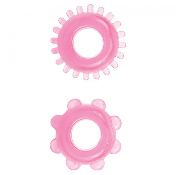 Набор из 2 розовых эрекционных колец SYNERGY TICKLER RING Набор из 2 розовых эрекционных колец SYNERGY TICKLER RING