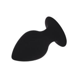 Черная анальная пробка с ограничителем - 5,5 см. Черная анальная пробка с ограничителем - 5,5 см.