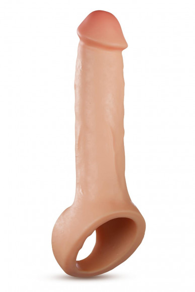 Телесная насадка-удлинитель Thrive 8.75 Inch Realistic Penis Extender Sleeve - 22,2 см.
