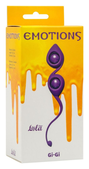 Фиолетовые вагинальные шарики Emotions Gi-Gi Фиолетовые вагинальные шарики Emotions Gi-Gi
