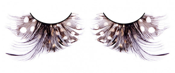 Коричнево-чёрные ресницы-перья Коричнево-чёрные ресницы-перья